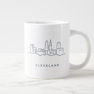 Cleveland Ohio Skyline Large Coffee Mug