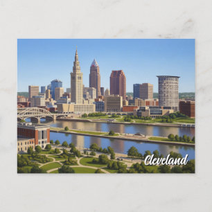 Cleveland Ohio Skyline Postcard