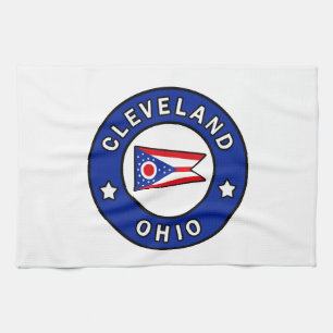 Cleveland Ohio Tea Towel