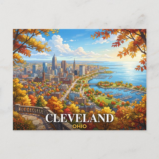 Cleveland Ohio Travel Postcard (Front)