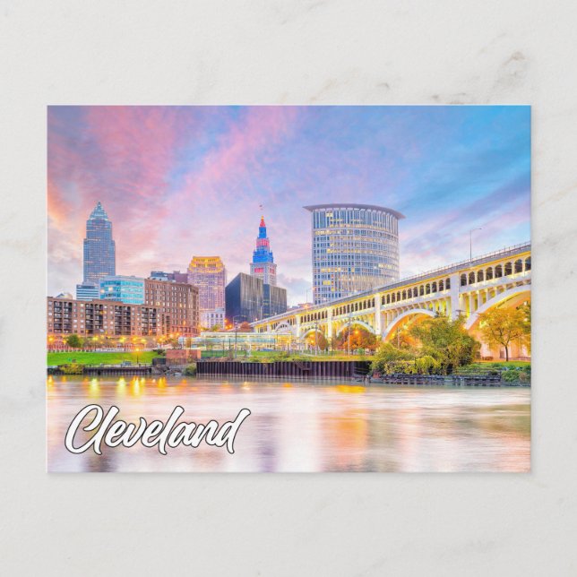 Cleveland, Ohio, USA Holiday Postcard (Front)