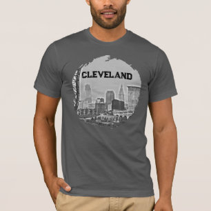 Cleveland Photo Art Skyline T-Shirt