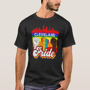 Cleveland Pride Rainbow Gay Pride Flag  Lgbt T-Shirt