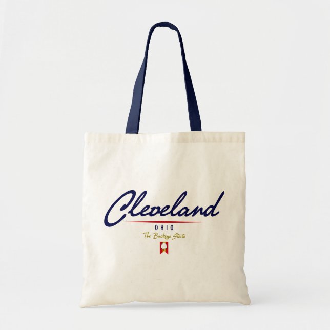 Cleveland Script Tote Bag (Front)