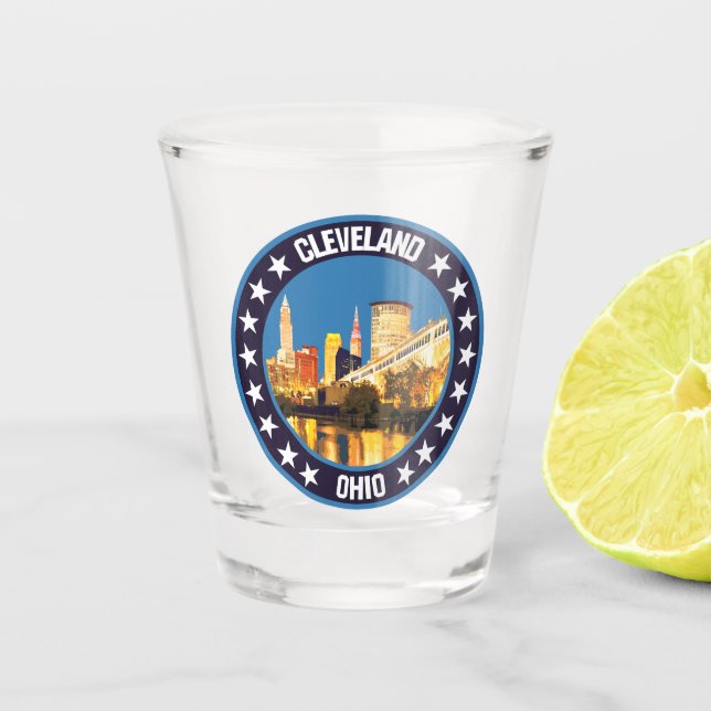 Cleveland                                          shot glass (Front)