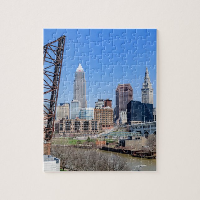Cleveland Skyline Jigsaw Puzzle (Vertical)