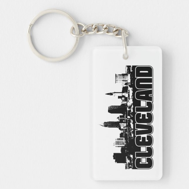 Cleveland Skyline Key Ring (Front)