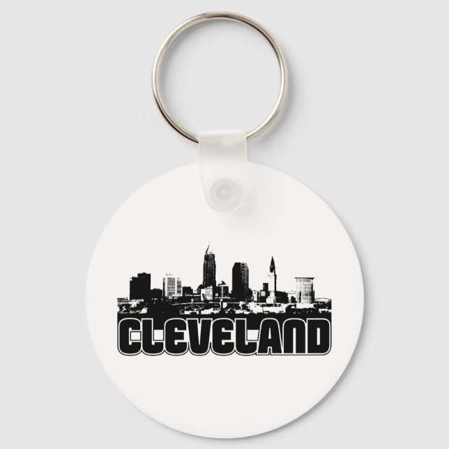 Cleveland Skyline Key Ring (Front)