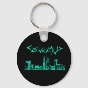 Cleveland Skyline Key Ring