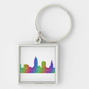 Cleveland skyline key ring