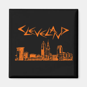 Cleveland Skyline Magnet