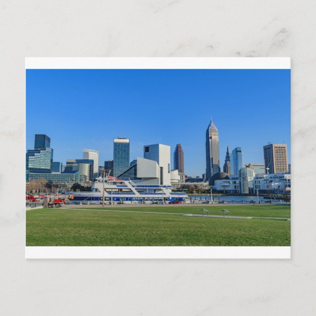 Cleveland Skyline Postcard (Front)