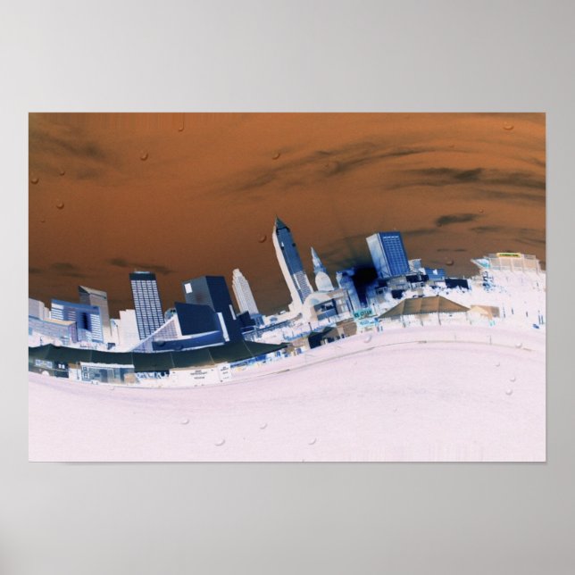 Cleveland Skyline Poster (Front)