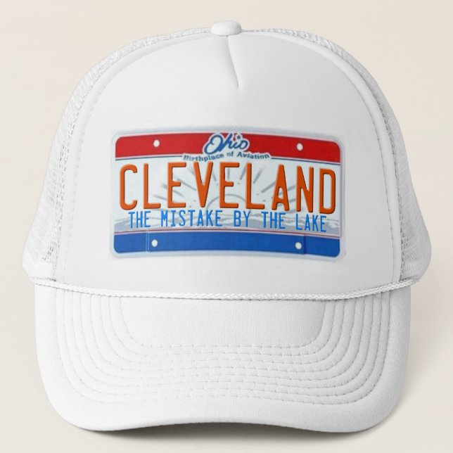 CLEVELAND THE MISTAKE BY THE LAKE TRUCKER HAT (Front)
