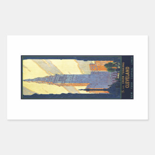 Cleveland The New Union Terminal Vintage Rectangular Sticker