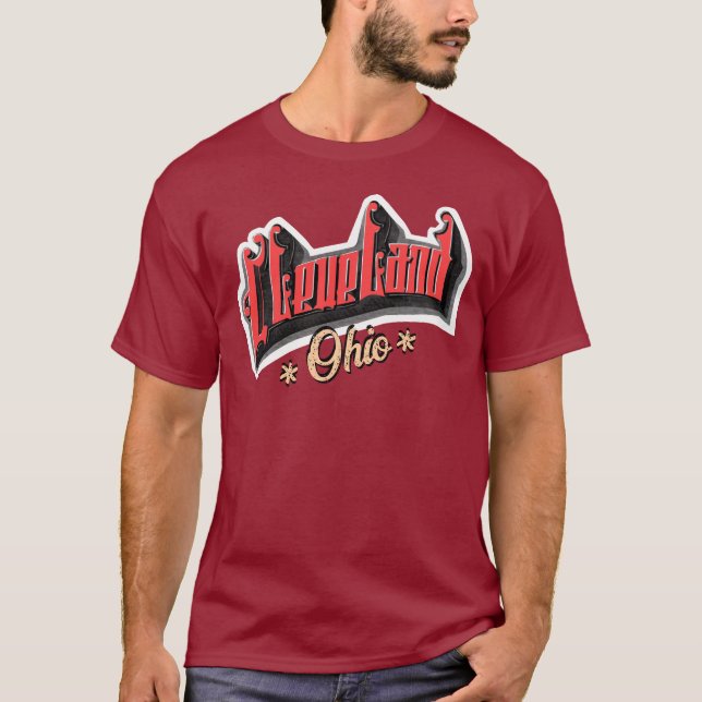 Cleveland Typography T-Shirt (Front)