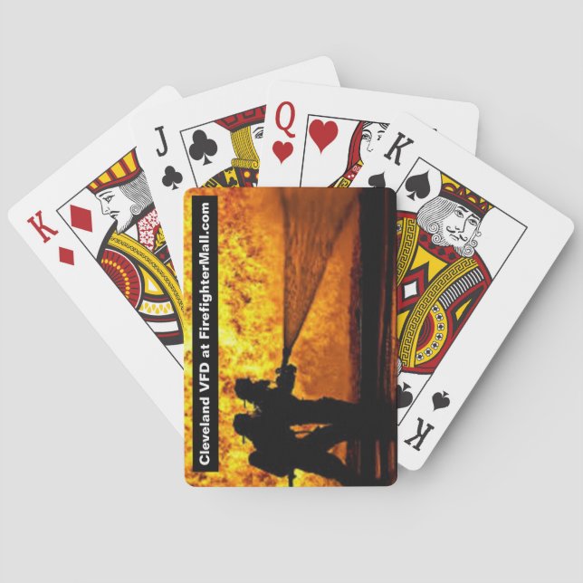 Cleveland VFD at FirefighterMall.com Playing Cards (Back)