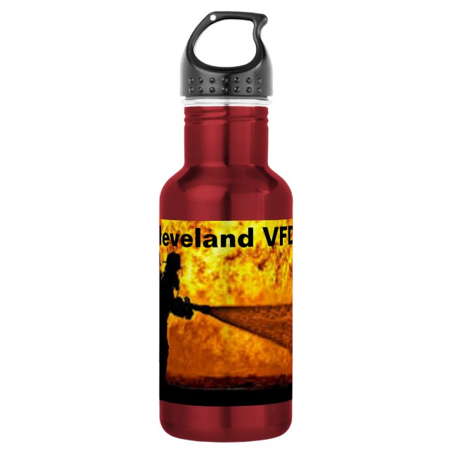 Cleveland VFD Firefighter Water Bottle (Front)