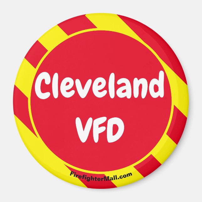 Cleveland VFD Red/Yellow magnet (Front)