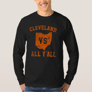Cleveland vs All Yall for Y'All Vintage CLE Ohio T-Shirt