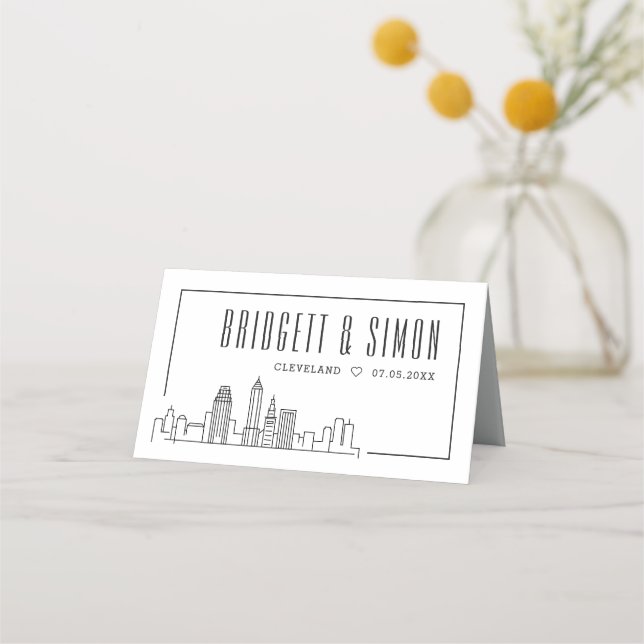 Cleveland Wedding | Place Table Name Cards  (Back)