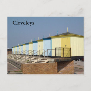 Cleveleys Beach Huts Postcard