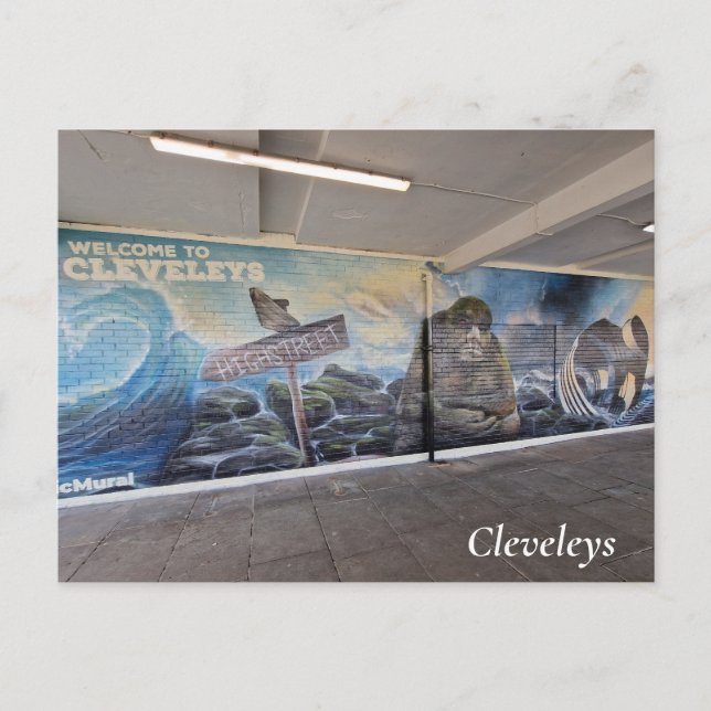 Cleveleys Postcard (Front)
