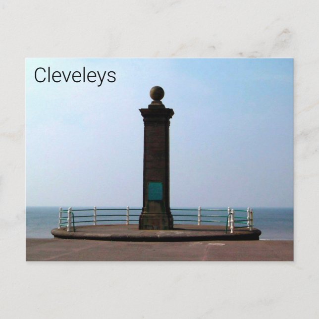 Cleveleys Promenade Postcard (Front)