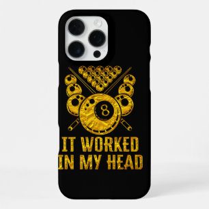 Clever Billiards Saying About Mental Strategy iPhone 16 Pro Max Case