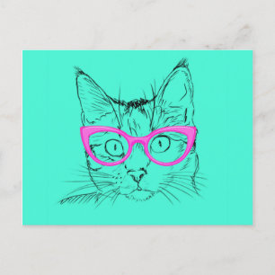 Clever Cat Postcard