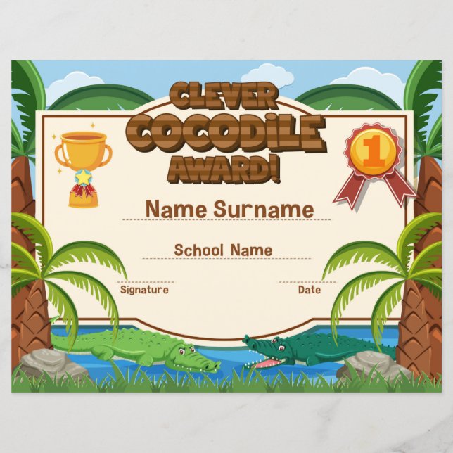 Clever Crocodile Award (Front)