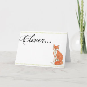 Clever Fox Graduation Card
