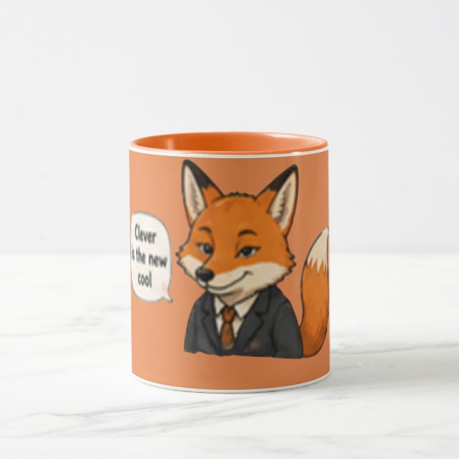 Clever Is the New Cool ☕ Funny Quote for Coffe Mug (Center)