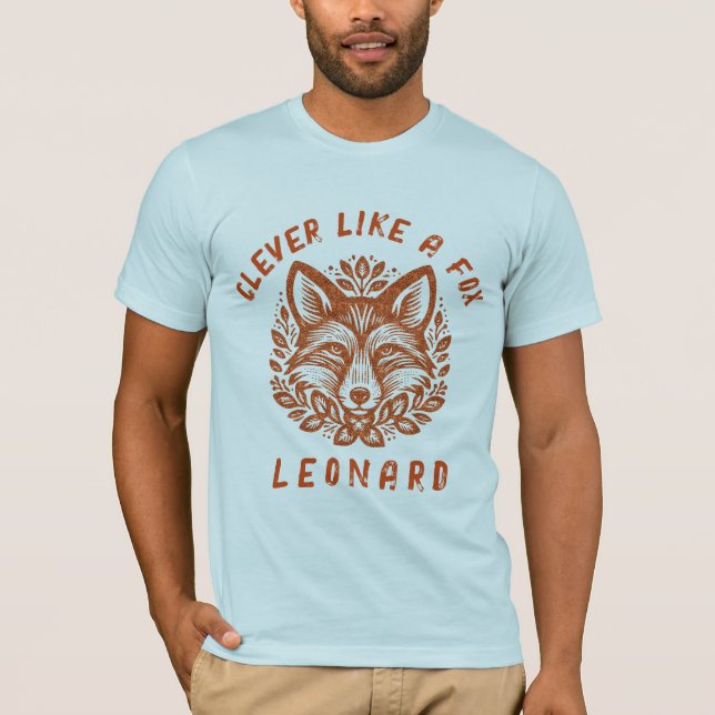 Clever Like a Fox - Your Text T-Shirt (Front)