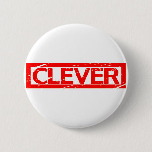 Clever Stamp 6 Cm Round Badge