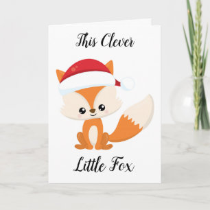 Clever Whimsical Fox Greeting Card