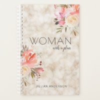 Clever Woman With a Plan Floral Personalised
