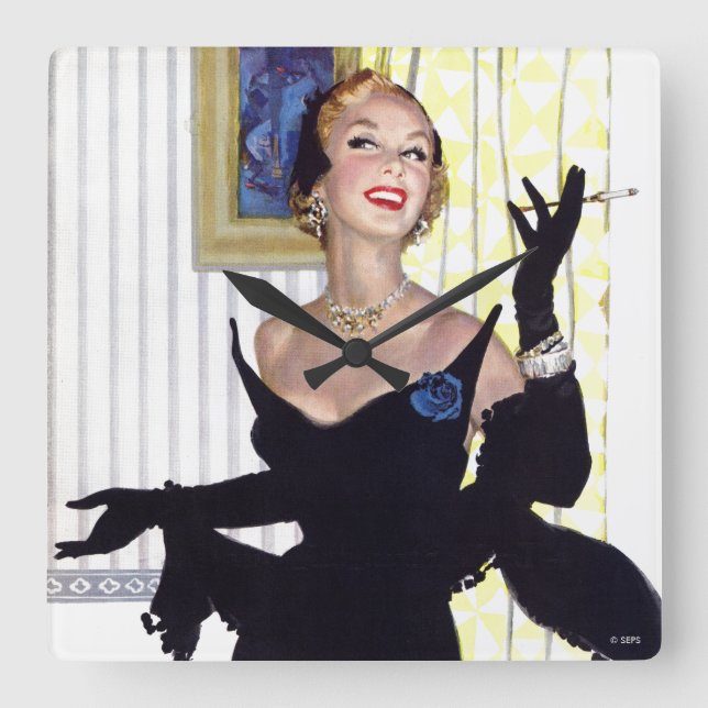 Clever Women Are Dangerous Too 2 Square Wall Clock (Front)