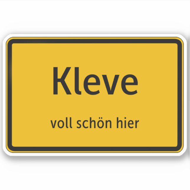 Cleves Decal Sticker Car Sticker (Front)