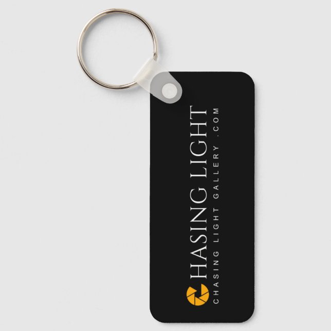 'CLG' Logo | Aluminium Rectangle Keychain (Front)