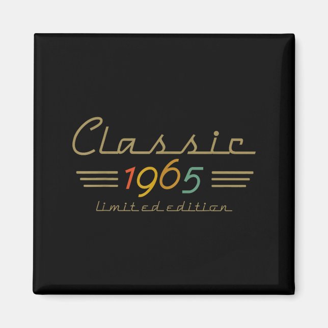 Clic 1965 Limited Edition 60 Year Old 60th Birthda Magnet (Front)