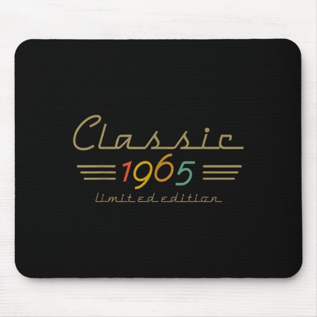 Clic 1965 Limited Edition 60 Year Old 60th Birthda Mouse Pad (Front)