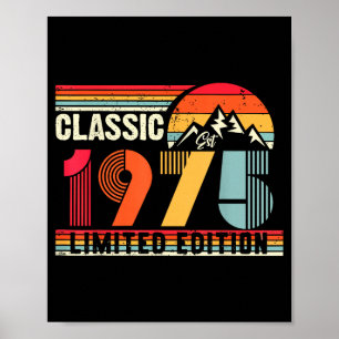 Clic 1975 Limited Edition 50 Year Old 50th Birthda Poster