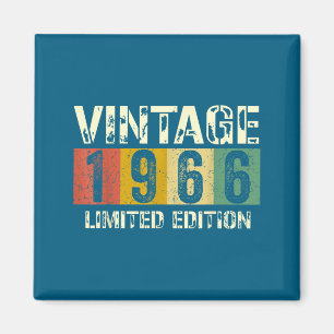 Clic 60 Birthday Decorations Men 60yr 1966 60th Bi Magnet