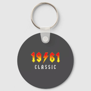 Clic 65 Birthday Decorations Men 65yr 1961 65th Bi Key Ring