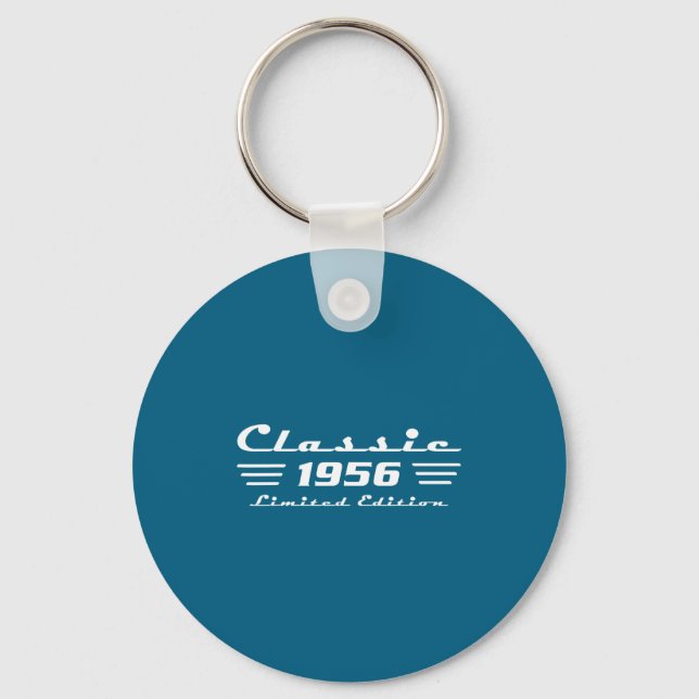 Clic 70 Birthday Decorations Men 70yr 1956 70th Bi Key Ring (Front)