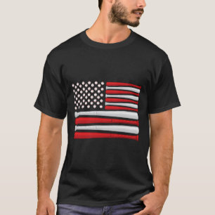 Clic American Baseball Flag - Vintage Baseball Fla T-Shirt