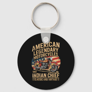 Clic & Vintage American Motorcycle Indian Born Key Ring