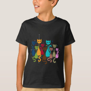 Clic Art Kitten Lover Vintage Artwork Cute Cat T-Shirt