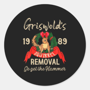 Clic Christmas Movie Squirrel Removal Vacation Classic Round Sticker